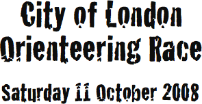 City of London Orienteering Race: Saturday 11 October 2008