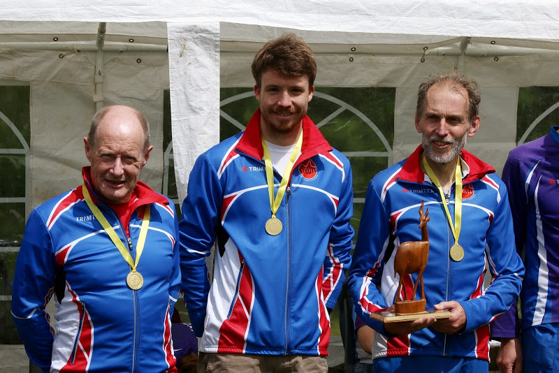 The winning handicap team: Alan Leakey, Ludovic Maillard and Andy Robinson