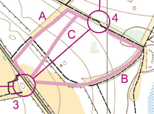 Sample route choices