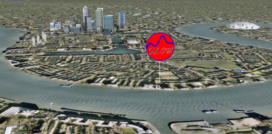 Isle of Dogs (Google Earth image)